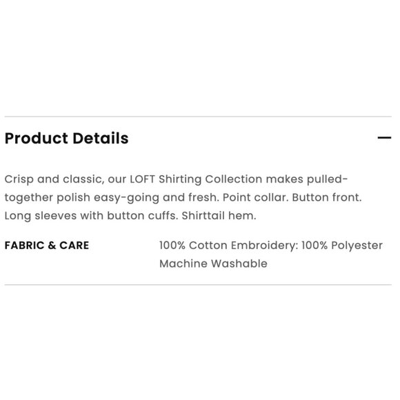 LOFT Dog Stripe Everyday Shirt Womens Sz S Cotton Preppy Embroidered NWT - Picture 5 of 6